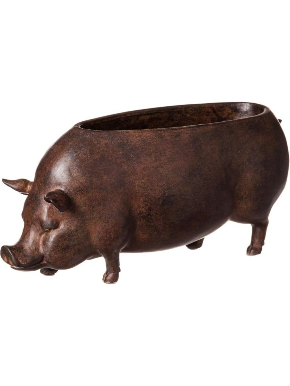 Charming Springtime Pig Shaped Resin Planter & Statue for Indoor/Outdoor Decor
